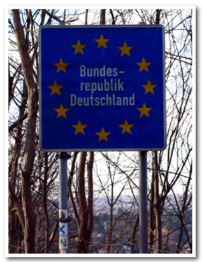 別の道のドイツ国境