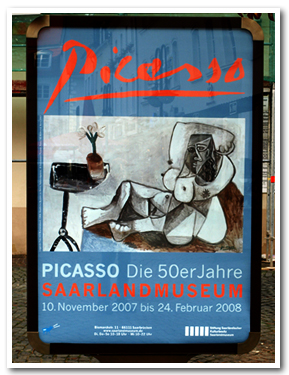 ピカソ展の看板
